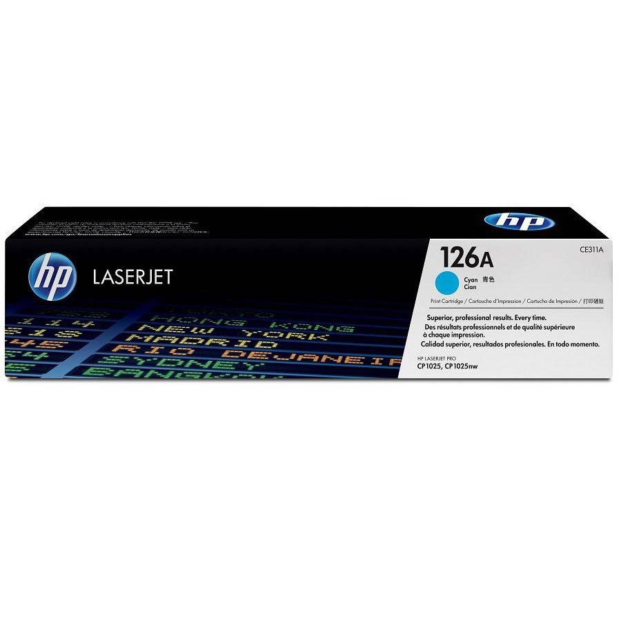 HP 126A Cyan Original LaserJet Toner Cartridge