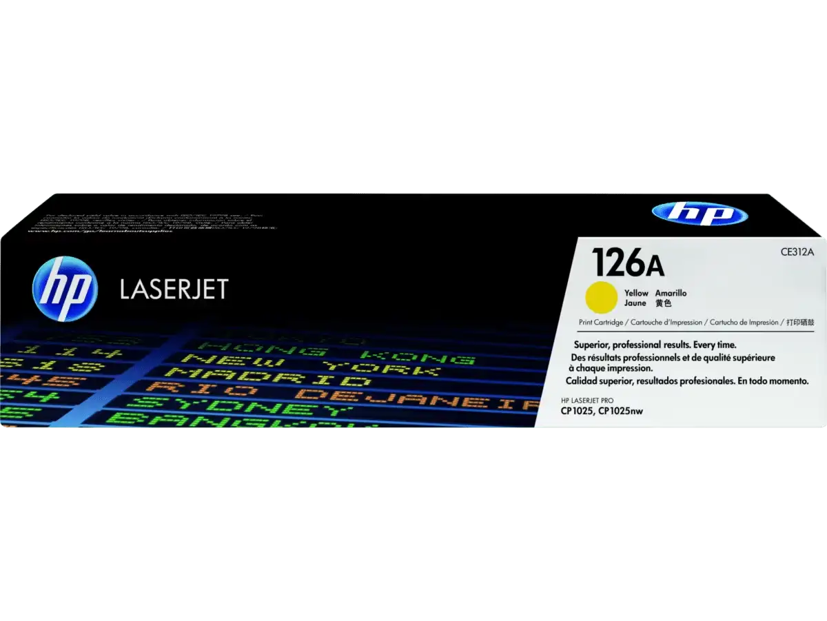 HP 126A Yellow Original LaserJet Toner Cartridge