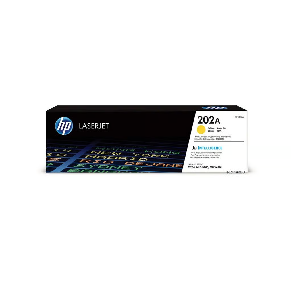 HP 202A Yellow Original LaserJet Toner Cartridge