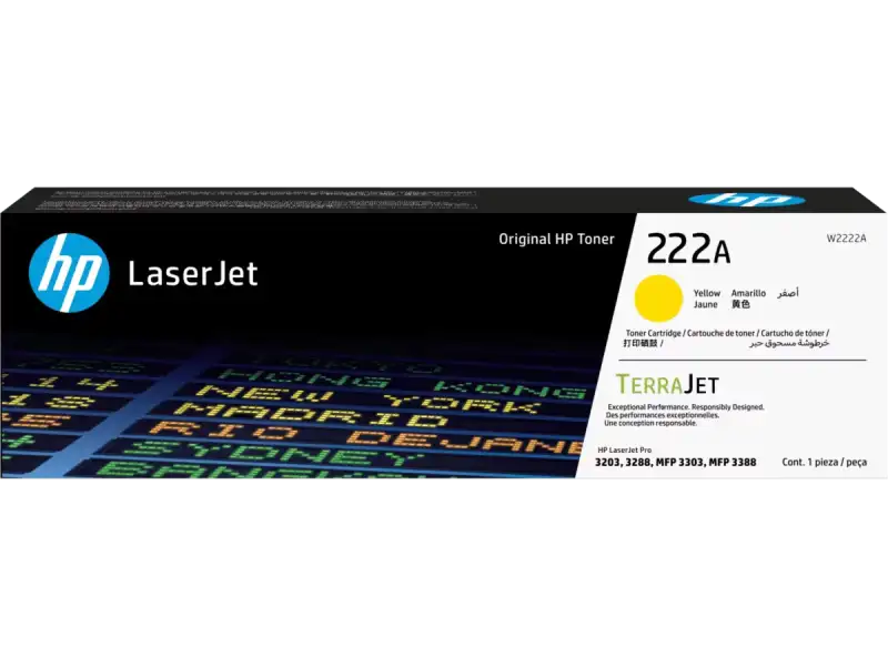 HP 222A Yellow Original LaserJet Toner Cartridge