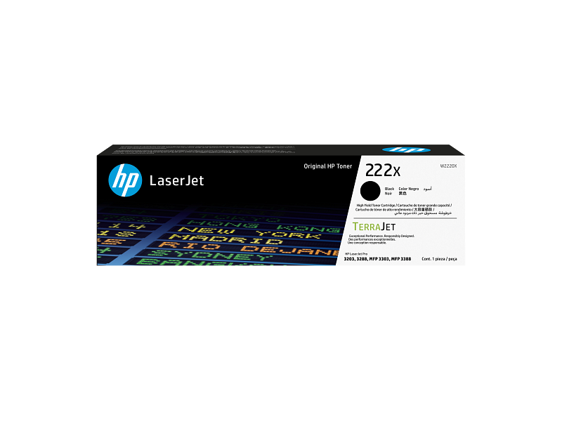 HP 222X High Yield Black Original LaserJet Toner Cartridge