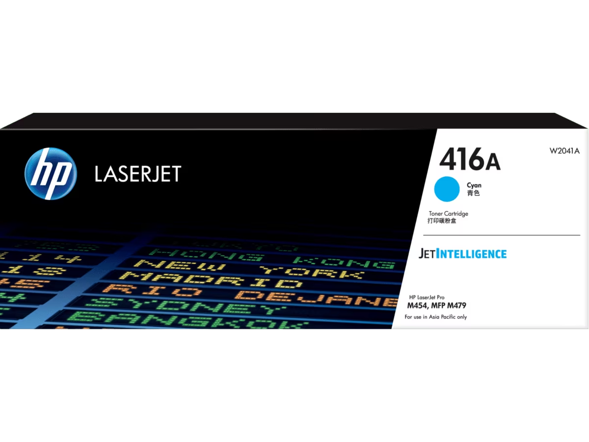 HP 416A Cyan Original LaserJet Toner Cartridge (~2,100 pages)