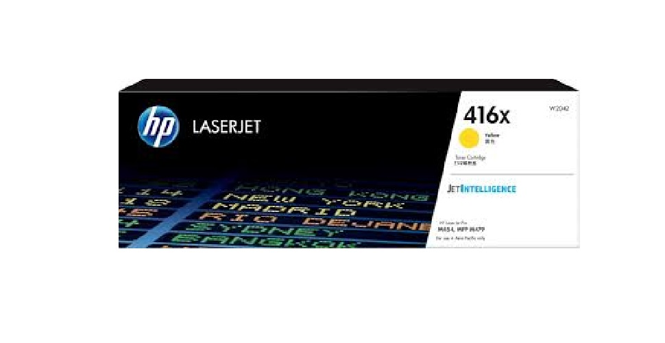 HP 416X High Yield Yellow Original LaserJet Toner Cartridge (~6,000 pages)