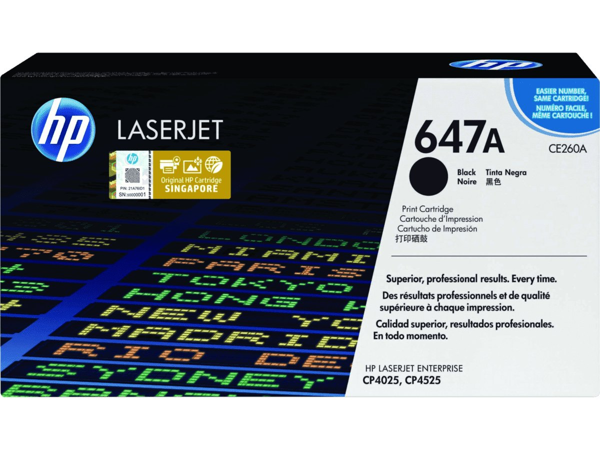 HP 647A Cyan Original LaserJet Toner Cartridge