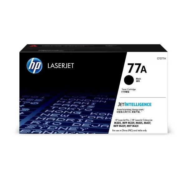 HP 77A Black Original LaserJet Toner Cartridge (~3,100 pages)